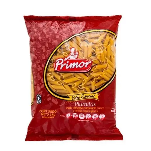 Pasta Tipo Plumita Extra Especial Primor 1 Kg