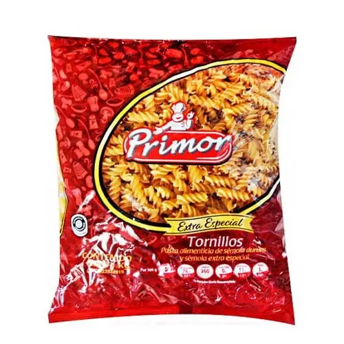 Pasta Tipo Tornillos Extra Especial Primor 1 Kg